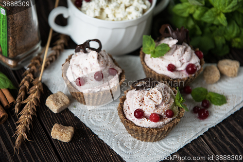 Image of Homemade dessert from cottage cheese