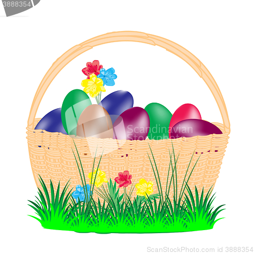 Image of Basket with peaster egg