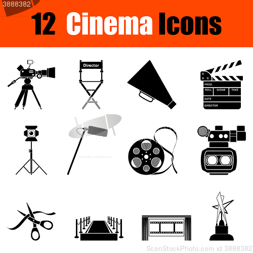 Image of Set of cinema icons