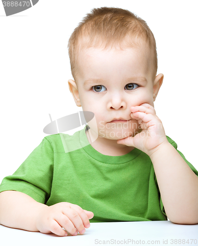 Image of Portrait of a cute little boy
