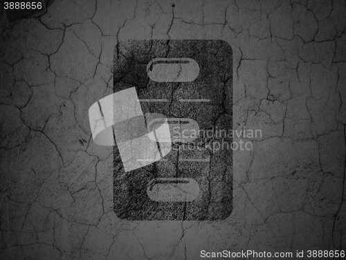 Image of Healthcare concept: Pills Blister on grunge wall background