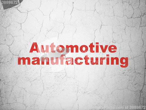 Image of Industry concept: Automotive Manufacturing on wall background