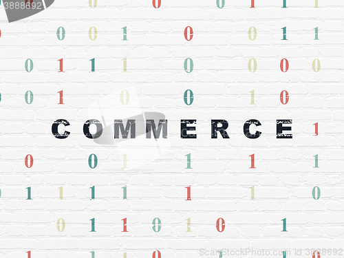 Image of Business concept: Commerce on wall background