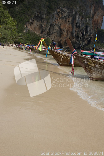 Image of Longtail boats on Railay