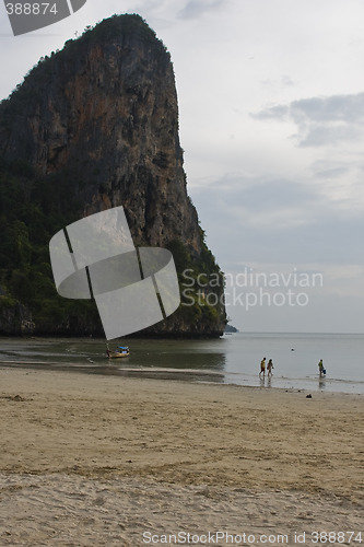 Image of Limestone cliff and beach