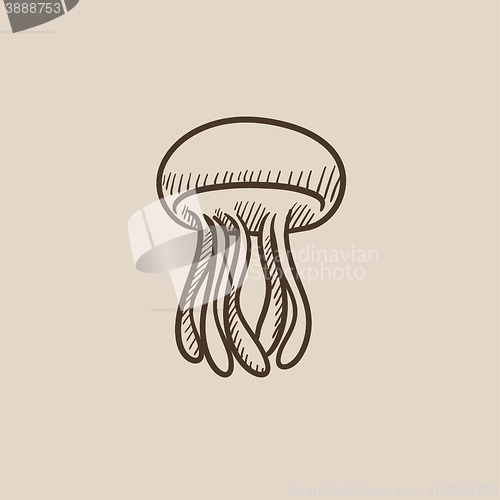 Image of Jellyfish sketch icon.