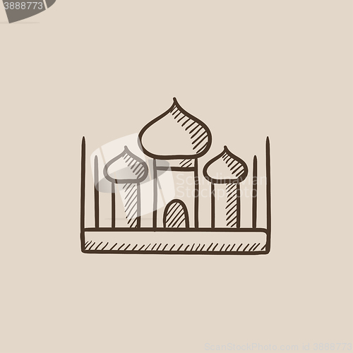 Image of Mosque sketch icon.