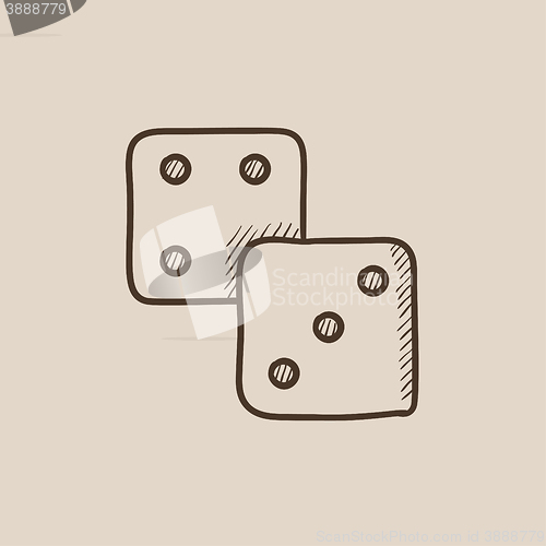 Image of Dices sketch icon.