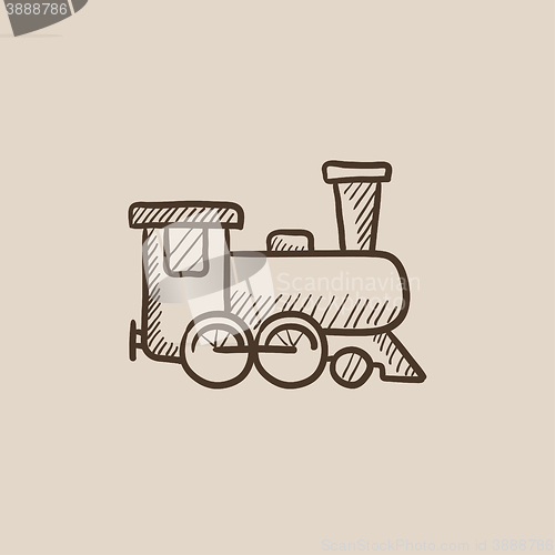 Image of Train sketch icon.