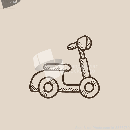Image of Scooter sketch icon.