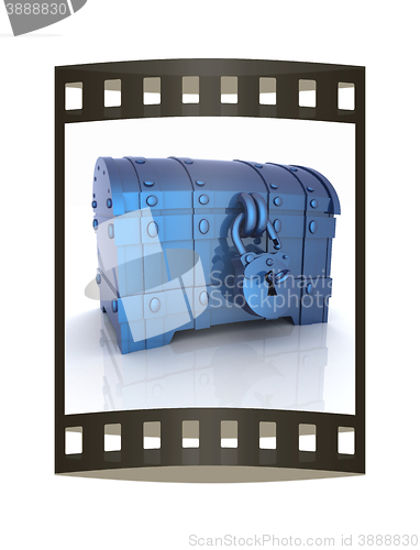 Image of cartoon chest. The film strip