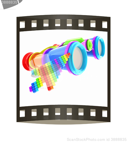 Image of Safe Search concept. The film strip