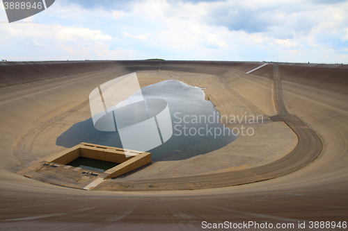 Image of Photo of the empty water reservoire Dlouhe Strane