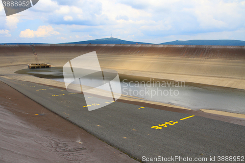 Image of Photo of the empty water reservoire Dlouhe Strane