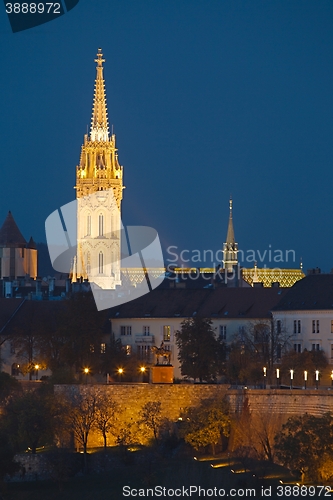 Image of Budapest night scene