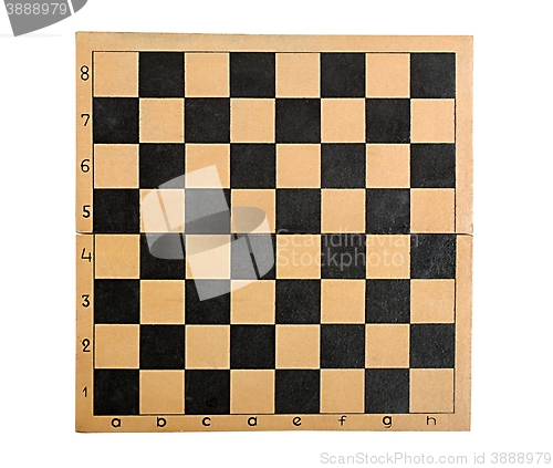 Image of Old empty chessboard