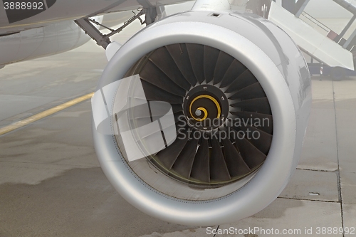 Image of Jet turbine Closeup