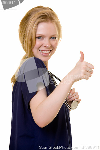 Image of Nurse thumbs up