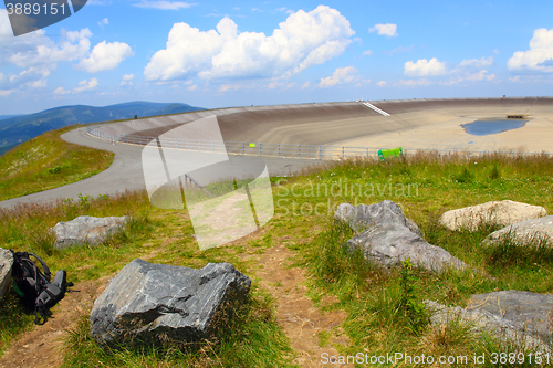 Image of Photo of the empty water reservoire Dlouhe Strane