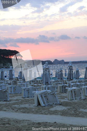 Image of sunset on the Bulgarian Beach