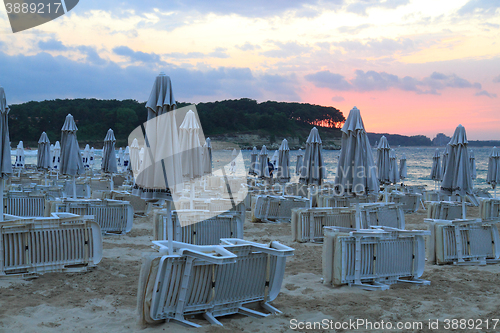 Image of sunset on the Bulgarian Beach