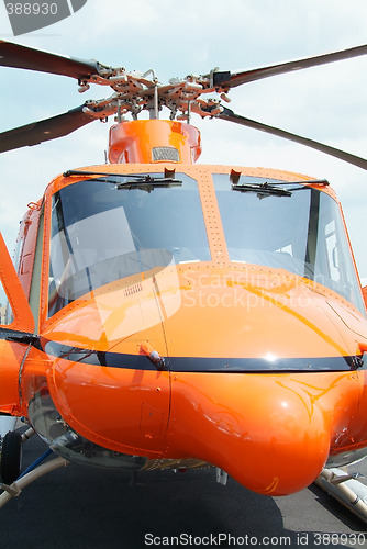 Image of Orange helicopter