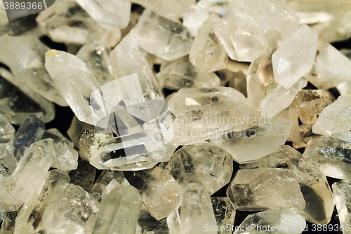 Image of white rock-crystal background