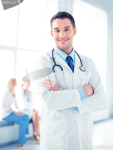 Image of male doctor with stethoscope