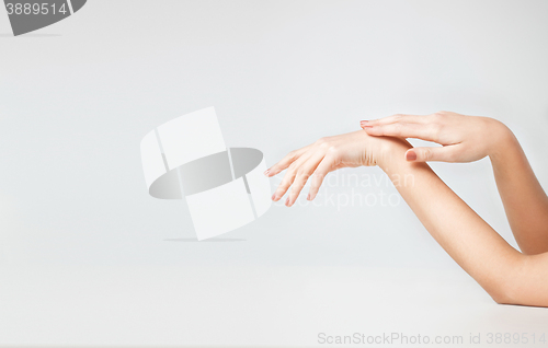 Image of female soft skin hands