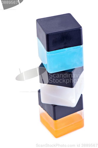 Image of Stack of spa accessories