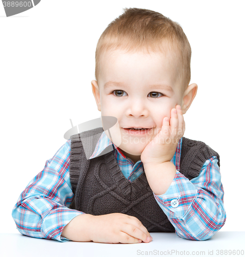Image of Portrait of a cute little boy
