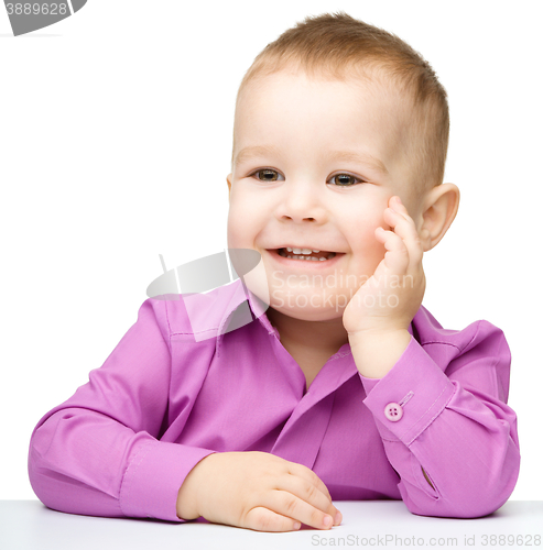 Image of Portrait of a cute little boy