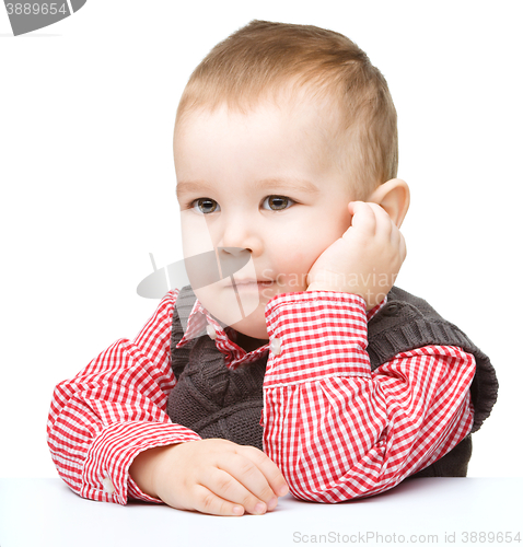Image of Portrait of a cute little boy
