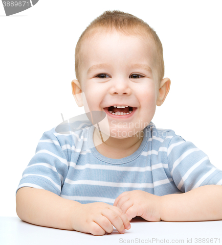Image of Portrait of a cute little boy