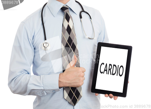 Image of Doctor holding tablet - Cardio