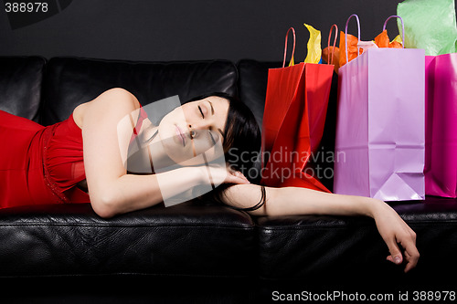 Image of Shopping woman