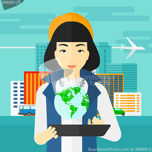 Image of International technology communication.
