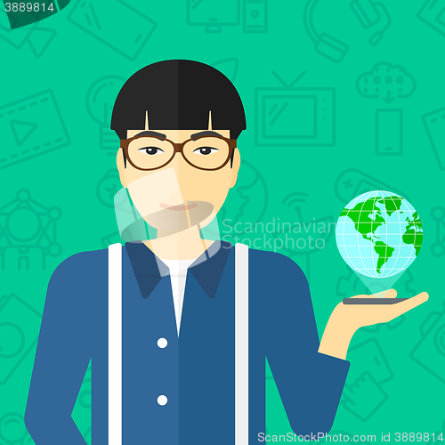 Image of International technology communication.