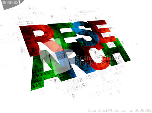 Image of Marketing concept: Research on Digital background