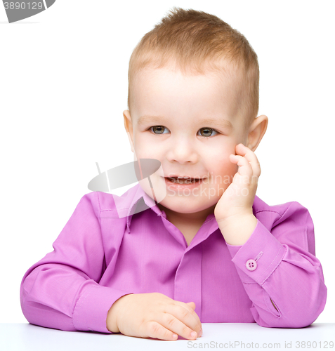 Image of Portrait of a cute little boy