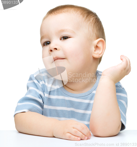 Image of Portrait of a cute little boy