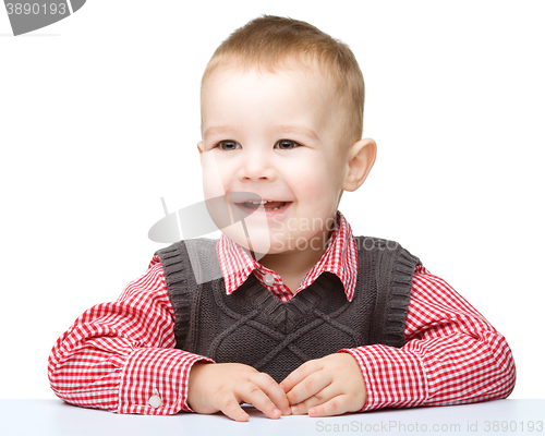 Image of Portrait of a cute little boy