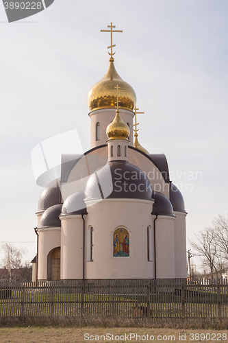 Image of sennoy, Russia - April 2, 2016: The arrival of the Holy and Glorious Vsehvalnyh appostolov Ss Peter and Paul sennoy settlement, Temryuk district of the Krasnodar Territory