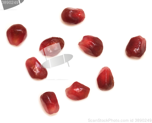 Image of ripe pomegranate seeds