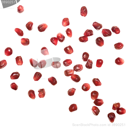 Image of ripe pomegranate seeds