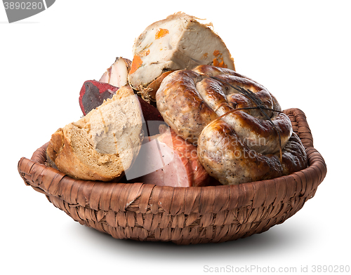 Image of Meat products in plate