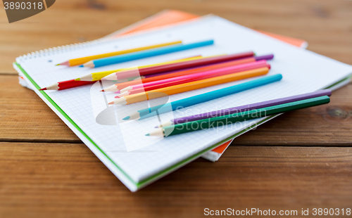 Image of close up of crayons or color pencils