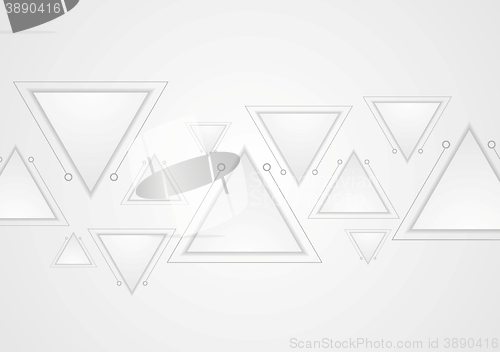 Image of Grey abstract technology background