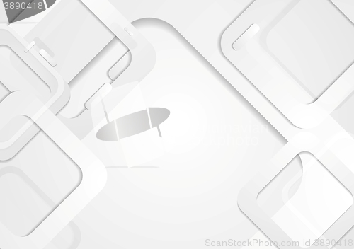 Image of Grey tech squares background