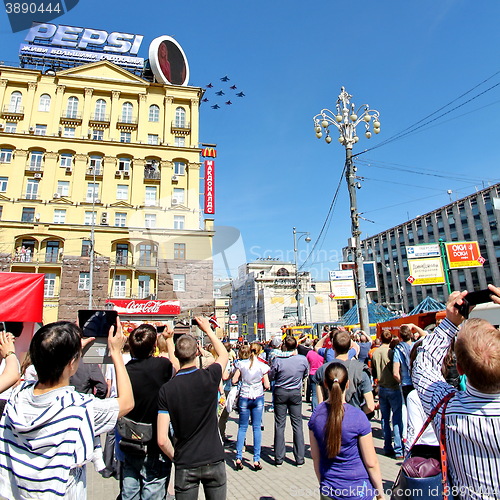 Image of Victory parade dedicated to the Soviet victory over Germany